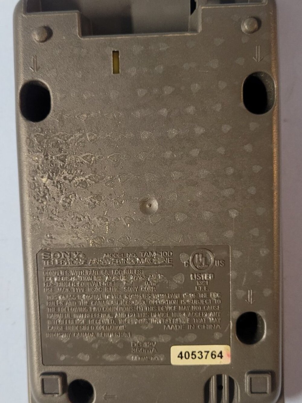 Sony TAM-100 Digital Telephone Answering Machine - Picture 3 of 7